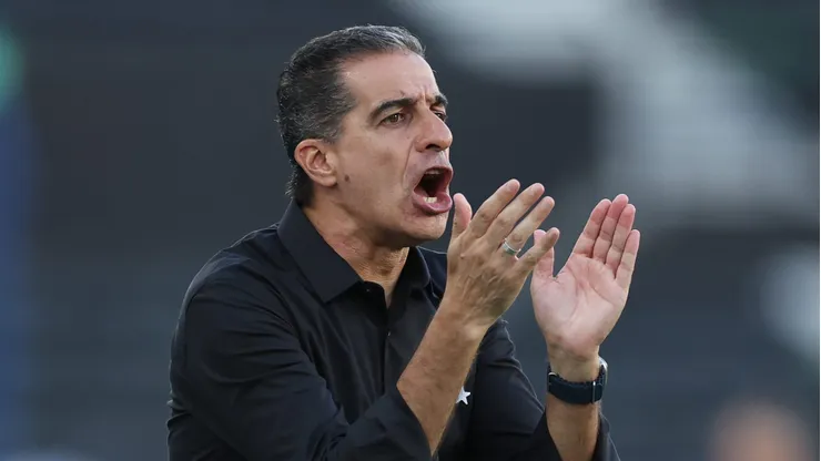 Paiva durante partida do Fogão no Nilton Santos.