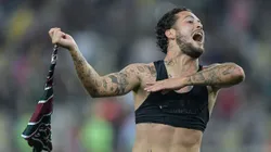 Guga jogador do Fluminense durante partida contra o Grêmio no estádio Maracanã pelo campeonato Copa Libertadores 2024. Foto: Thiago Ribeiro/AGIF