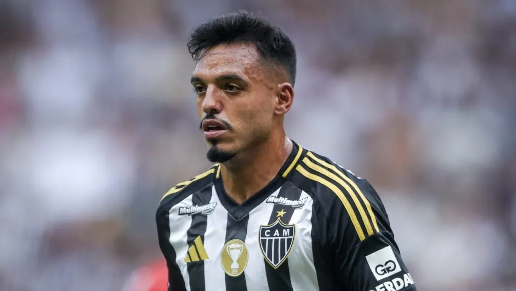 Gabriel Menino durante partida do Galão da Massa.