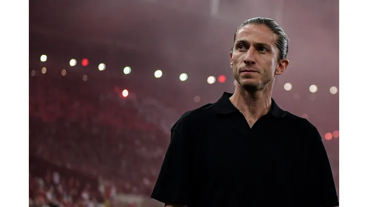 Filipe Luís técnico do Flamengo durante partida contra o Corinthians no estádio Maracanã pelo campeonato Copa Do Brasil 2024. Foto: Thiago Ribeiro/AGIF