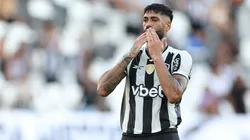 Barboza comemora o seu gol diante do Novorizontino. Foto: Vítor Silva/Botafogo.