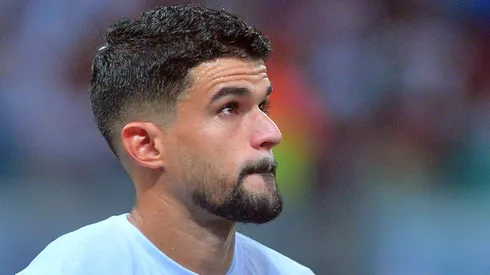 Cauly, jogador do Bahia, durante partida contra o Bragantino no estadio Arena Fonte Nova pelo campeonato Brasileiro A 2024. Foto: Walmir Cirne/AGIF