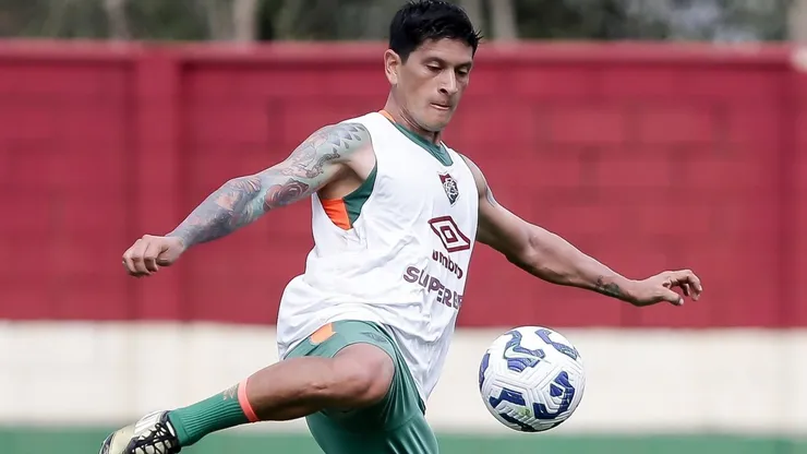 Germán Cano durante atividade pelo Fluminense - Foto: Lucas Merçon/Fluminense