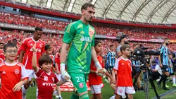 Anthoni, goleiro do Internacional, antes de entrar em campo. Foto: Ricardo Duarte/Internacional.