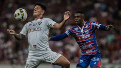 Cano domina a bola no peito em duelo contra o Fortaleza. Foto: Marcelo Gonçalves/Fluminense.