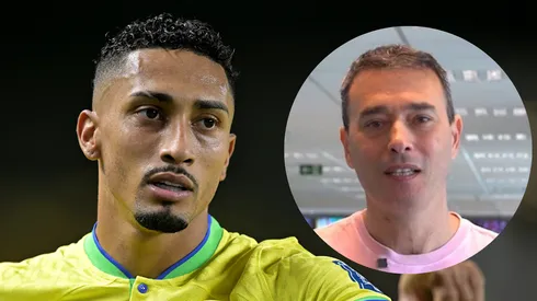 Raphinha é detonado por André Rizek após provocar Argentina. Foto: Pedro Vilela/Getty Images