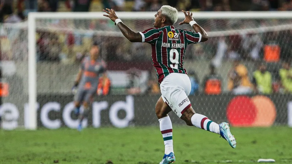 John Kennedy foi o herói do triunfo frente ao Boca Juniors-ARG. Foto: Lucas Merçon/Fluminense.