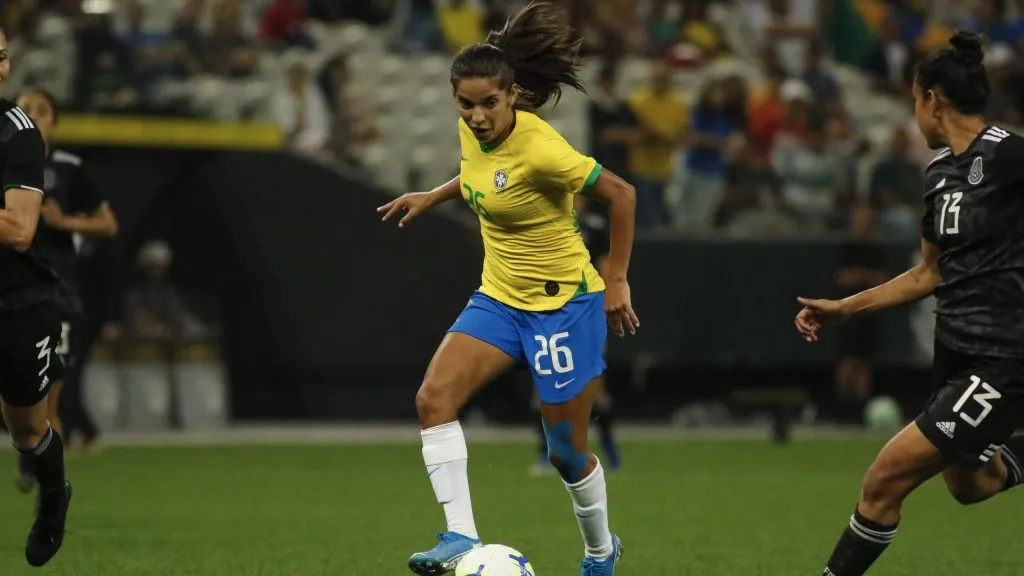 Millene na Seleção. Foto: Rebeca Reis/AGIF