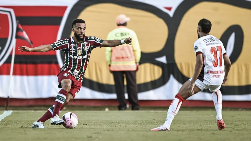 Fluminense duelando contra o Vitória, pelo Brasileirão de 2024. Foto: Marcelo Gonçalves/Fluminense.