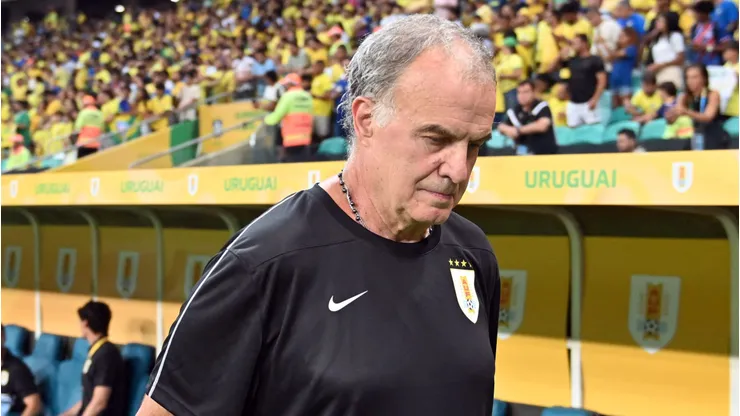 Marcelo Bielsa, técnico do Uruguai. O Verdão espera uma atitude inusitada do treinador