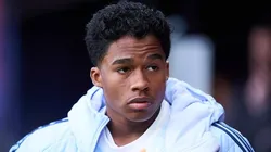 Endrick durante partida entre Osasuna e Real Madrid, pela La Liga. Foto: Manuel Serrano Arce