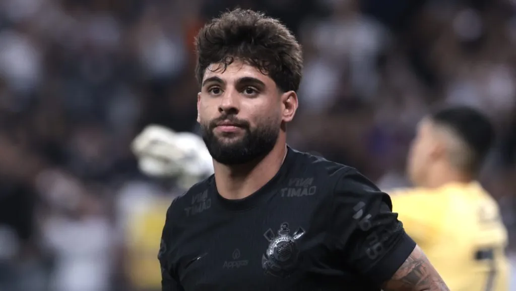 Yuri Alberto comemorando. Foto: Marcello Zambrana/AGIF