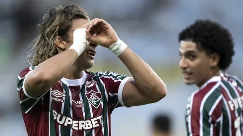 Canobbio vibrando pelo Fluminense durante o Campeonato Carioca - Foto: Jorge Rodrigues/AGIF