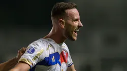 Pochettino comemorando gol durante partida contra o América-MG, pela Copa Sul-Americana 2023.