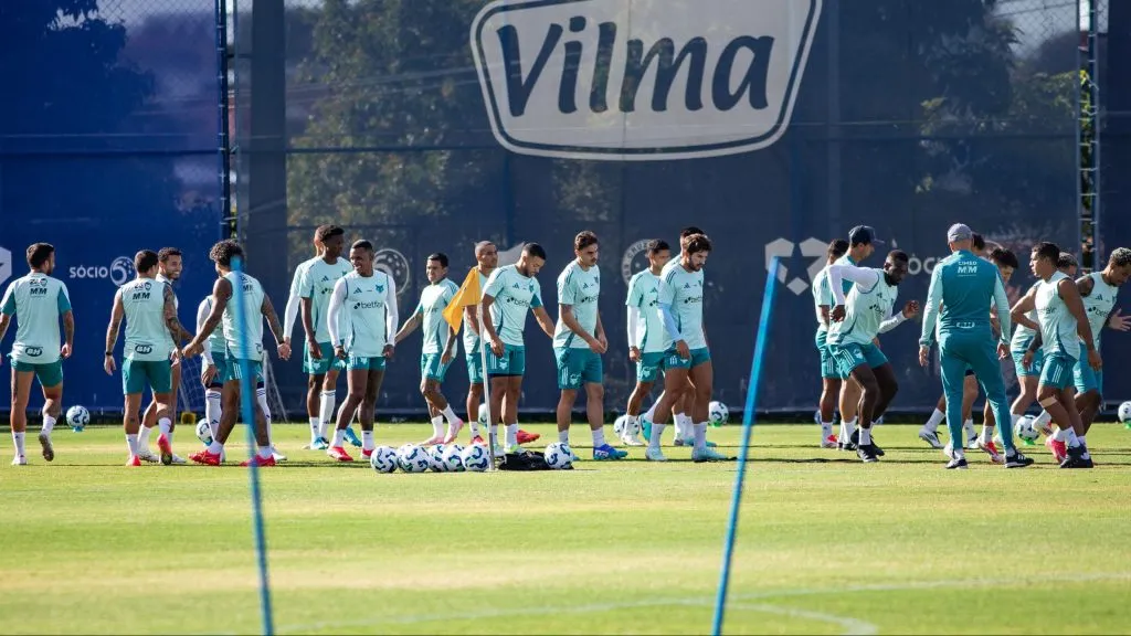 Treino do Cruzeiro. Foto: Fernando Moreno/AGIF