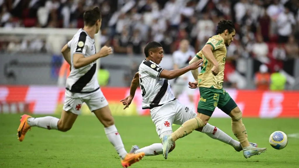 Duelo entre Vasco x Palmeiras no Mané Garrincha, pelo Brasileirão 2024 – Mateus Bonomi/AGIF
