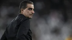 Renato Paiva, comandante do Botafogo, observa atuação do clube na beira do campo. Foto: Jorge Rodrigues/AGIF.