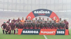 Elenco do Fluminense durante a final do Campeonato Carioca - Foto: Thiago Ribeiro/AGIF