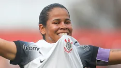 Victoria Albuquerque comemora gol pelo Corinthians. Foto: Reinaldo Campos/AGIF