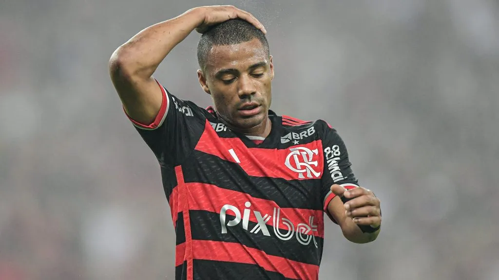 De La Cruz em partida do Flamengo