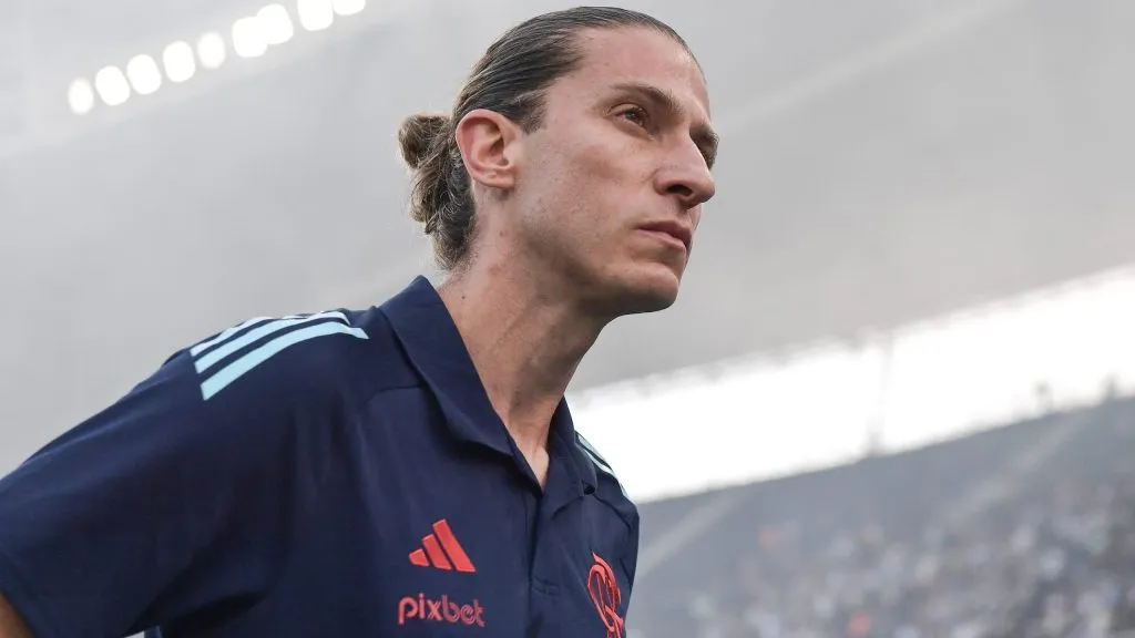 Filipe Luís em partida do Flamengo