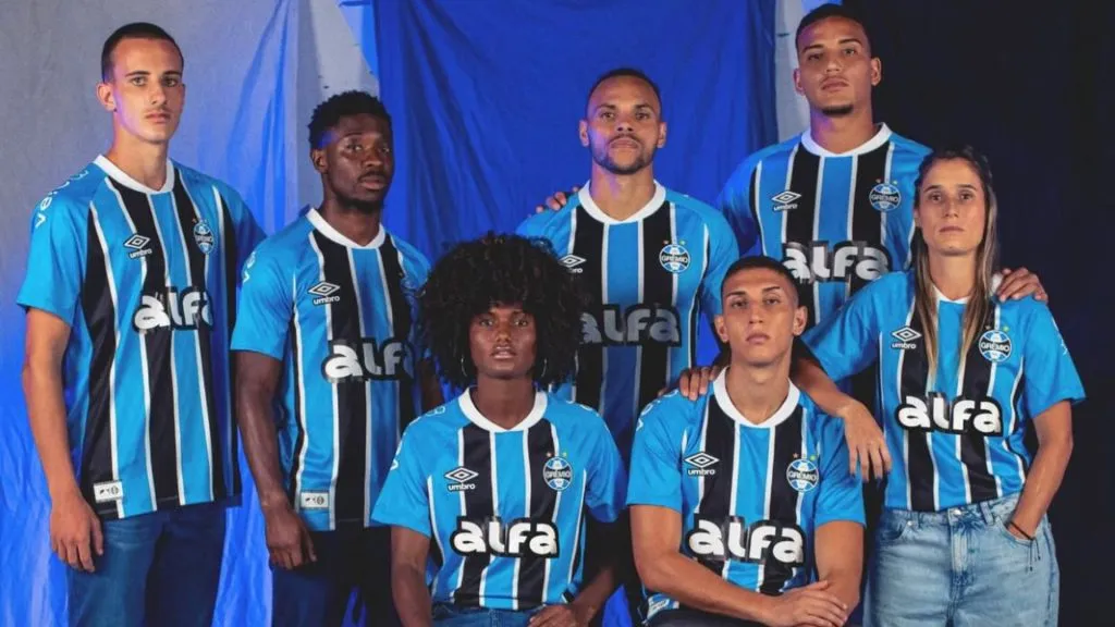 Uniforme do Grêmio para a temporada 2025 – Foto: Lucas Ubel/Grêmio FBPA