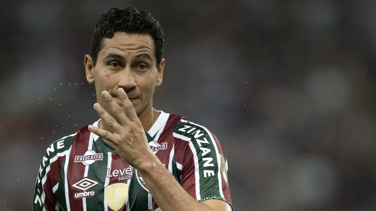 Paulo Henrique Ganso jogador do Fluminense durante partida contra o Cerro Porteño no estádio Maracanã pelo campeonato Copa Libertadores 2024. Foto: Jorge Rodrigues/AGIF