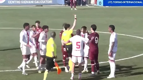 Kauã Barbosa, do Inter, sofreu injúria racial em jogo pelo Sub-18 na Itália contra o Torino - Fotos: Reprodução/X