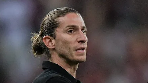 RJ - RIO DE JANEIRO - 13/11/2024 - BRASILEIRO A 2024, FLAMENGO X ATLETICO-MG - Filipe Luis tecnico do Flamengo durante partida contra o Atletico-MG no estadio Maracana pelo campeonato Brasileiro A 2024.