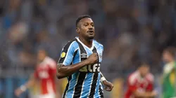 Edenilson, atleta do Grêmio, durante duelo contra o Internacional, pelo campeonato Gaúcho Foto: Liamara Polli/AGIF.