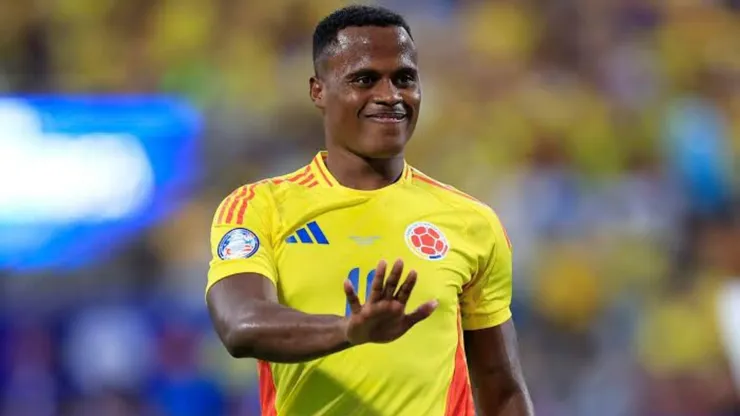 Jhon Arias em ação pela Seleção Colombiana - Foto: Reprodução/Seleção Colombiana