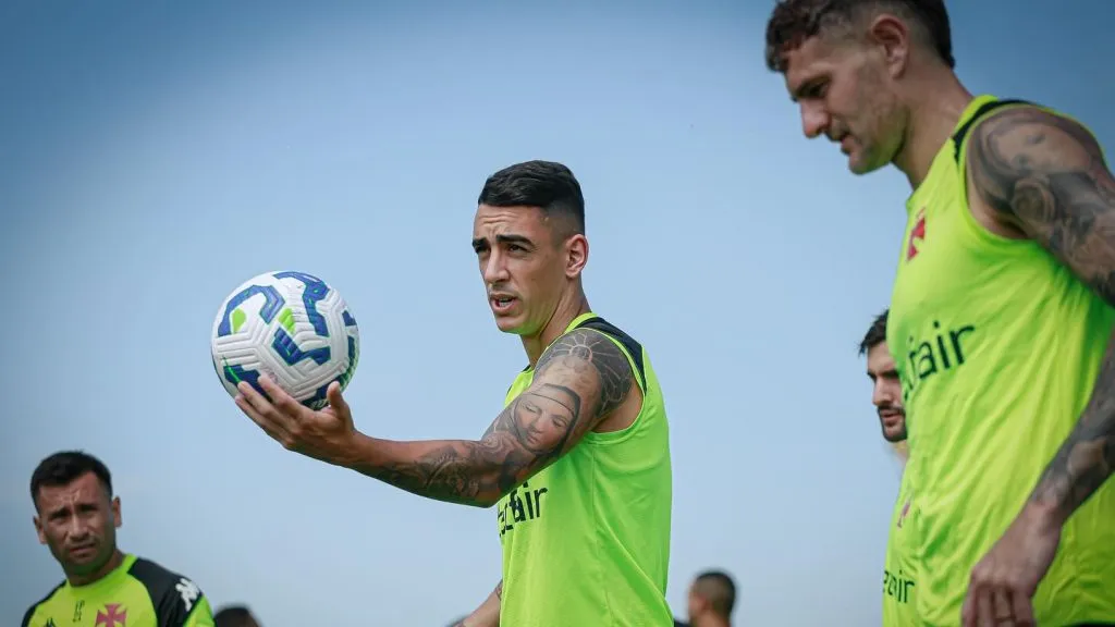 Jogadores do Vasco em treinamento. Foto: Matheus Lima/Vasco.