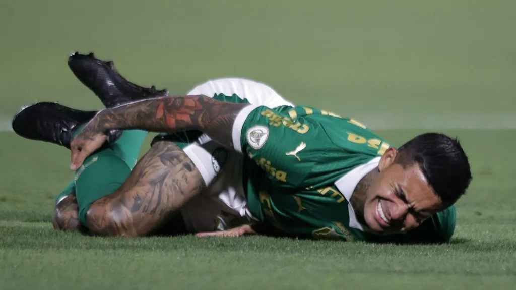 Dudu teve lesão grave - Foto: Ettore Chiereguini/AGIF.