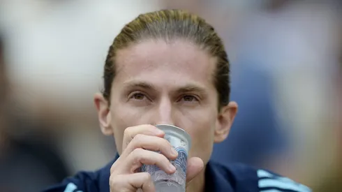 Filipe Luís durante partida do Campeonato Carioca 2025.