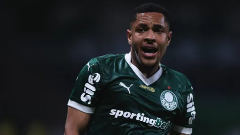SP - SAO PAULO - 16/03/2025 - PAULISTA 2025, PALMEIRAS X CORINTHIANS - Vitor Roque jogador do Palmeiras durante partida contra o Corinthians no estadio Arena Allianz Parque pelo campeonato Paulista 2025. Foto: Ettore Chiereguini/AGIF