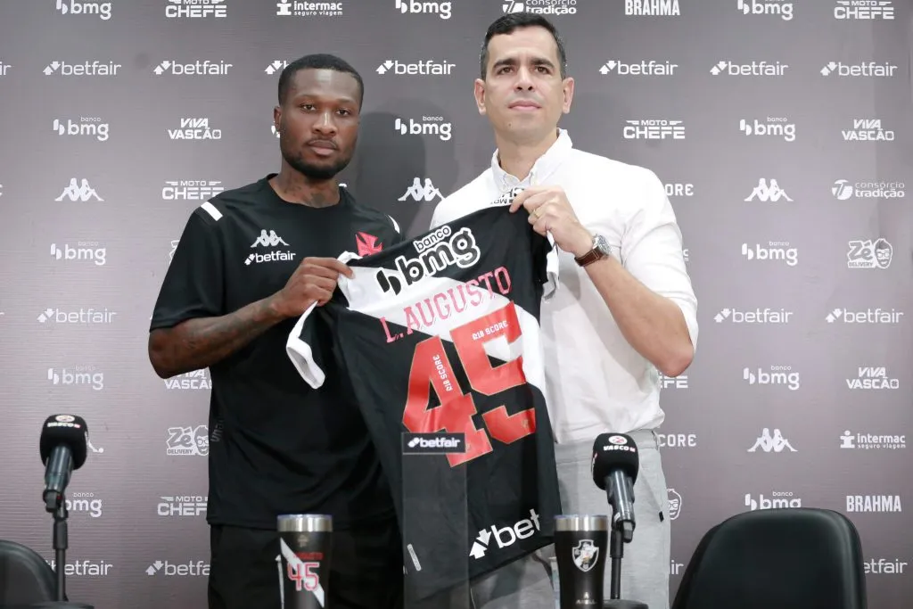 Loide Augusto durante sua apresentação no Vasco. Foto: Matheus Lima/Vasco da Gama