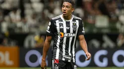 Palacios, jogador do Atlético-MG, durante partida contra o Fortaleza no estadio Arena MRV pelo campeonato Brasileiro A 2024. Foto: Gilson Lobo/AGIF