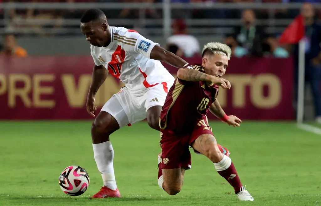 Soteldo foi importante na vitória da Venezuela sobre o Peru. Foto: Edilzon Gamez/Getty Images.