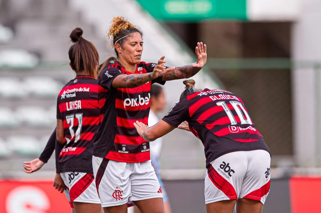 Jogadoras do Flamengo. Foto: Paula Reis/Flamengo