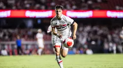 Bobadilla jogador do São Paulo durante partida contra o Santos no estádio Morumbi pelo campeonato Paulista 2024. Foto: Abner Dourado/AGIF