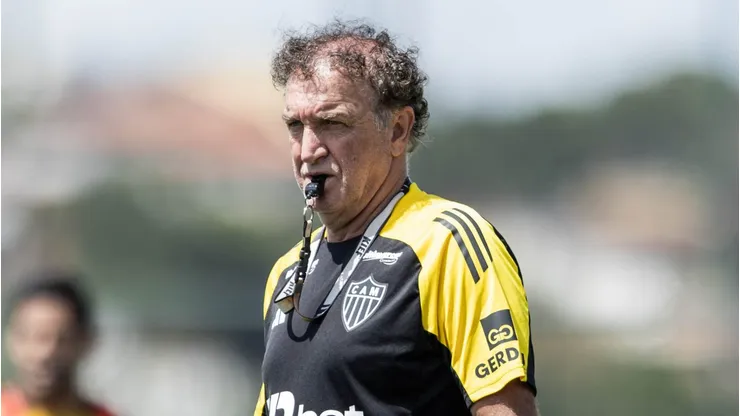 Cuca durante treino na Cidade do Galo -Foto: Pedro Souza / Atlético