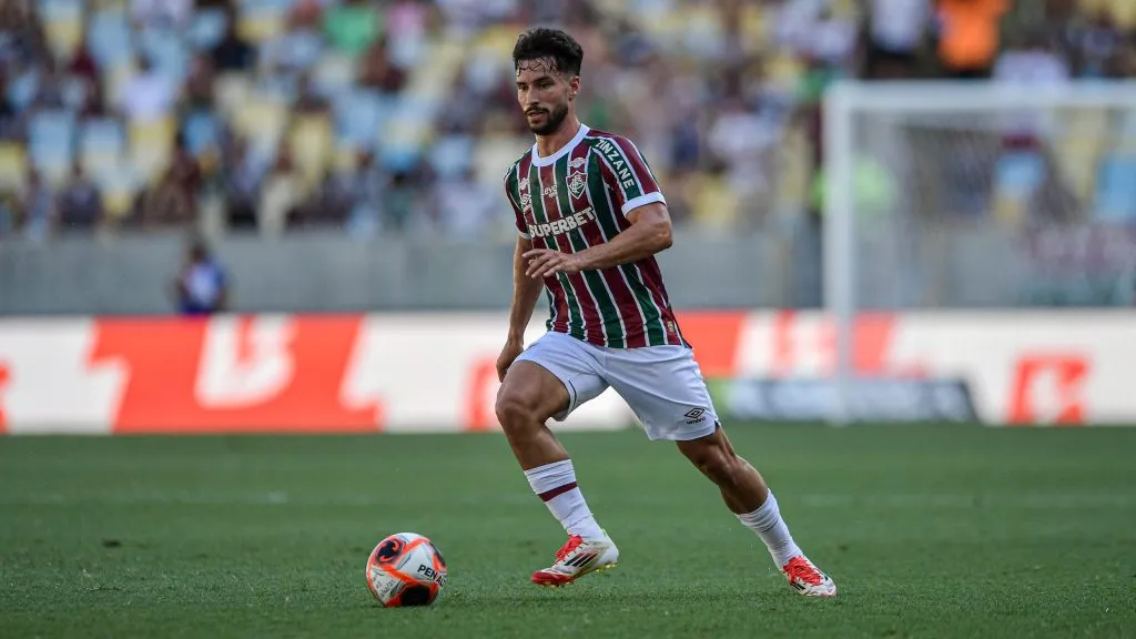 Martinelli jogador do Fluminense durante partida contra o Nova Iguaçu no estádio Maracanã pelo campeonato Carioca 2025. Foto: Thiago Ribeiro/AGIF