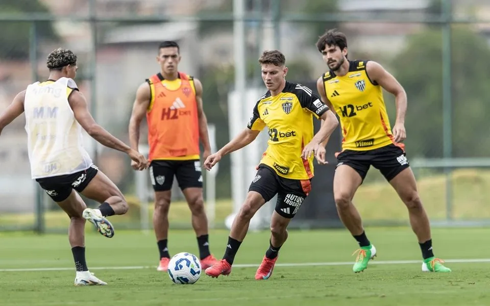 O lateral Natanael tem se destacado nos primeiros jogos do Atlético da temporada. Foto: Pedro Souza/Atlético Mineiro