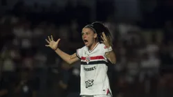 Jogadora do São Paulo em disputa da Supercopa 2025. Foto: Anderson Romao/AGIF