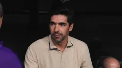 Abel e Ramón Díaz antes do início do jogo.