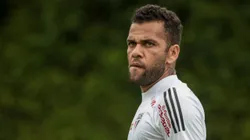 Daniel Alves durante treino do Sao Paulo no CT CT Barra Funda. Foto: Marcello Zambrana/AGIF