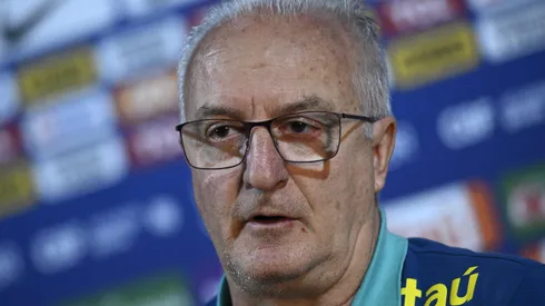 Dorival Júnior técnico do Brasil durante em coletiva de imprensa antes do treino da equipe realizado no Mane Garrincha. Foto: Mateus Bonomi/AGIF