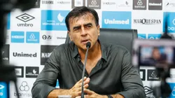 Quinteros em coletiva de imprensa. Foto: Luiz Erbes/AGI