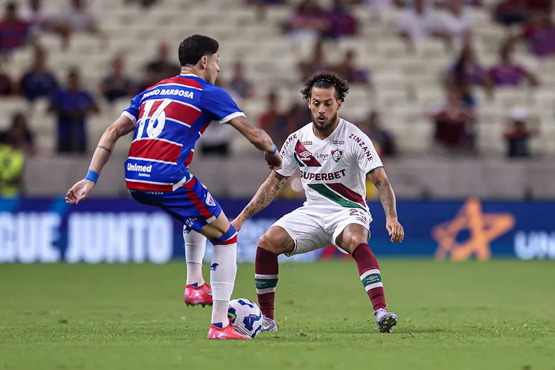 Guga durante a partida contra o Fortaleza. Foto: Marcelo Gonçalves/Fluminense FC