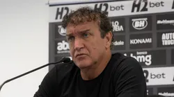 Cuca durante a coletiva pós-jogo.